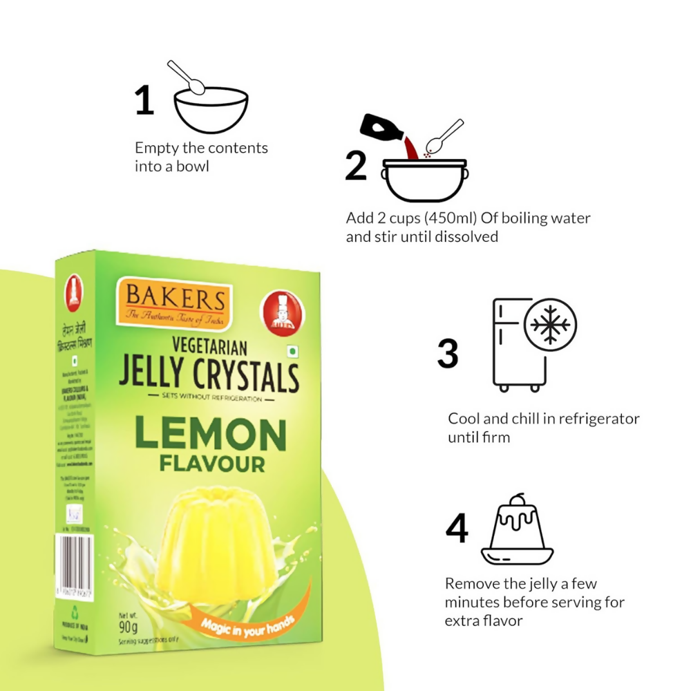 BAKERS Jelly Crystals - Lemon Flavour