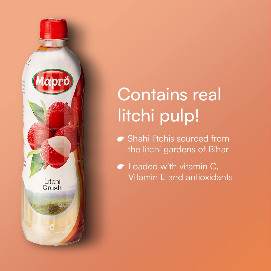 Mapro Litchi Crush with Litchi Shreds