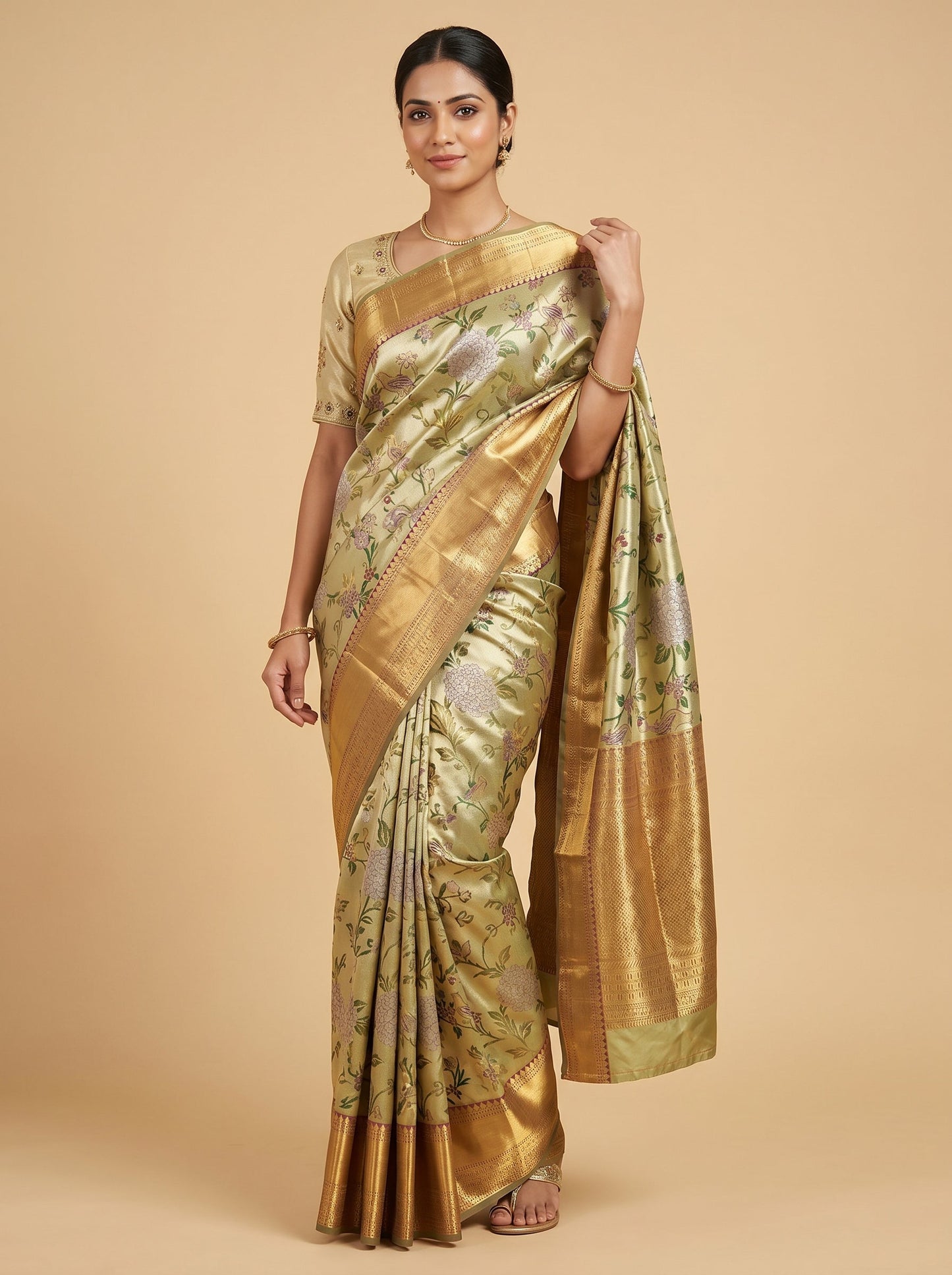 Violet Glow Handloom Saree