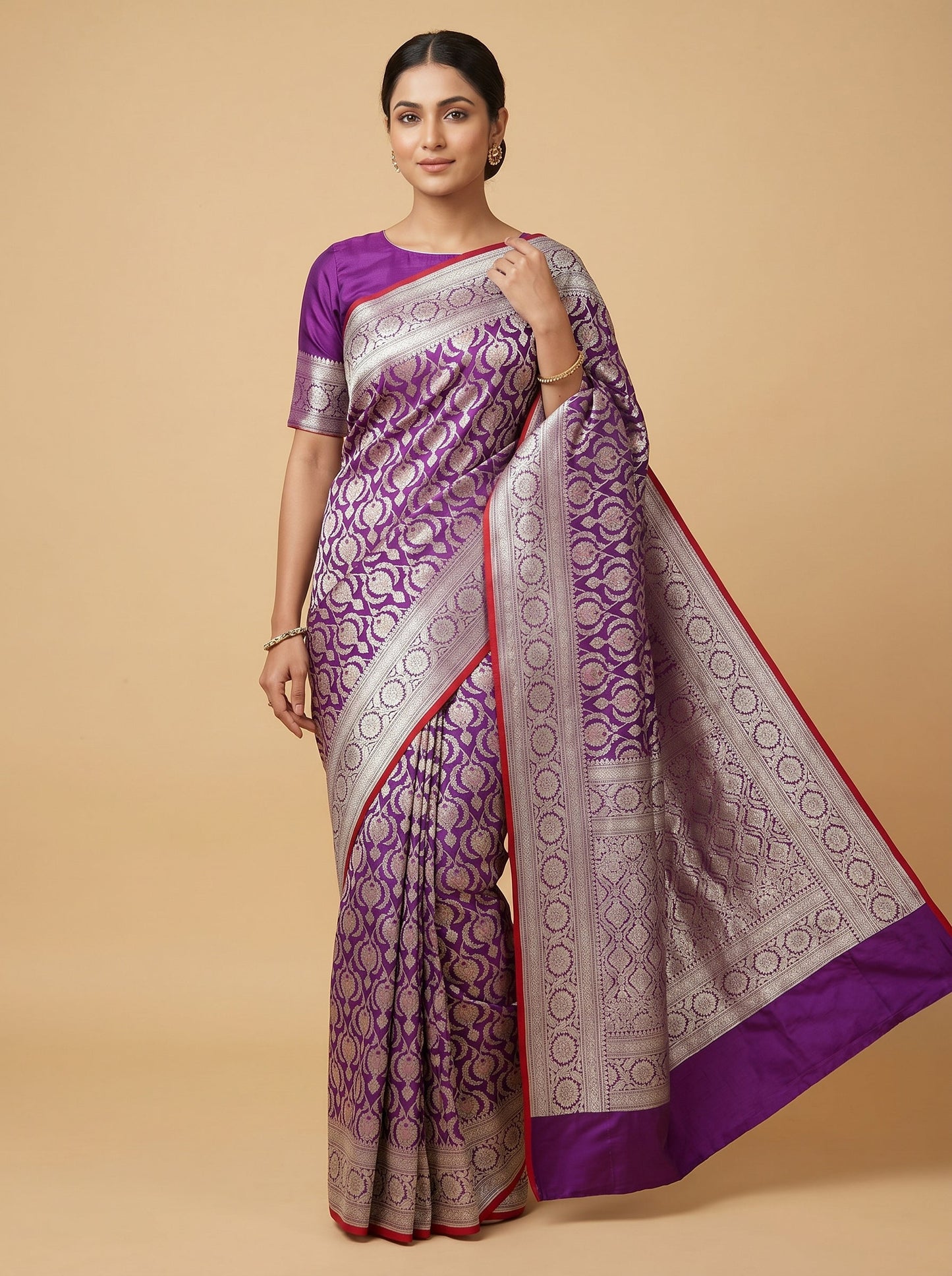 Violet Affluence Saree