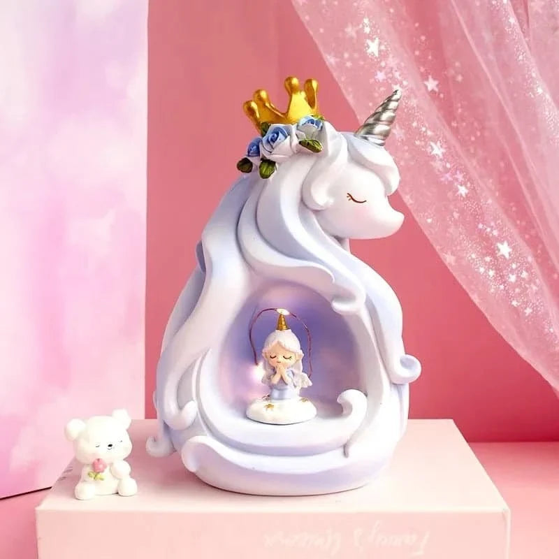FAIRY IN UNICORN DECORATIVE LAMP | 20 CM | Battery |