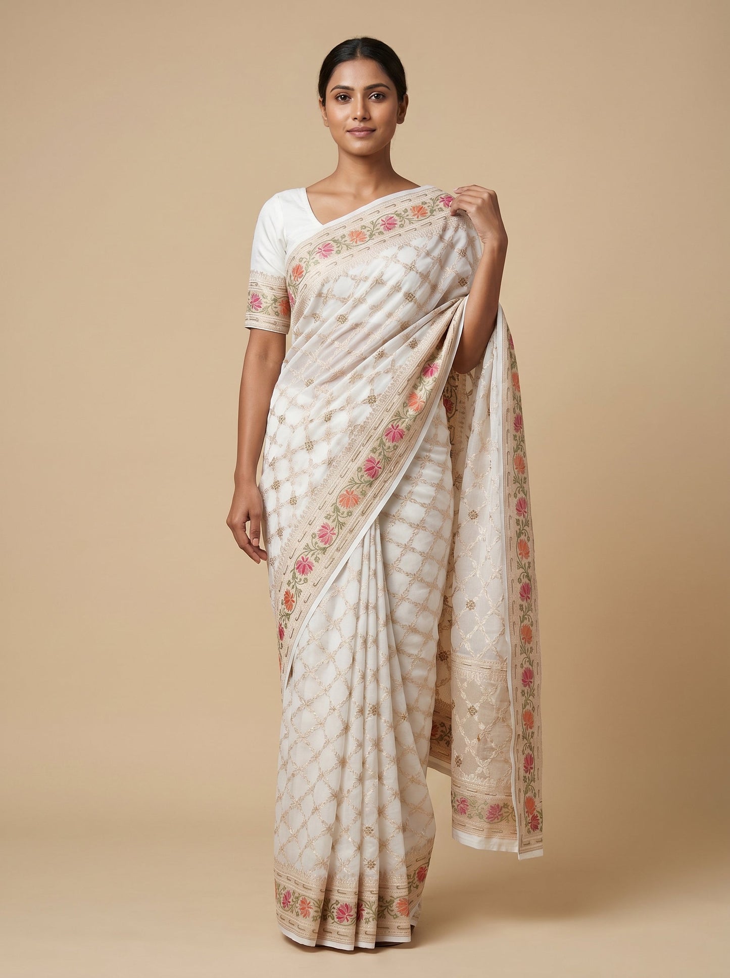 Yellow Vivid Spark Embroidered Saree