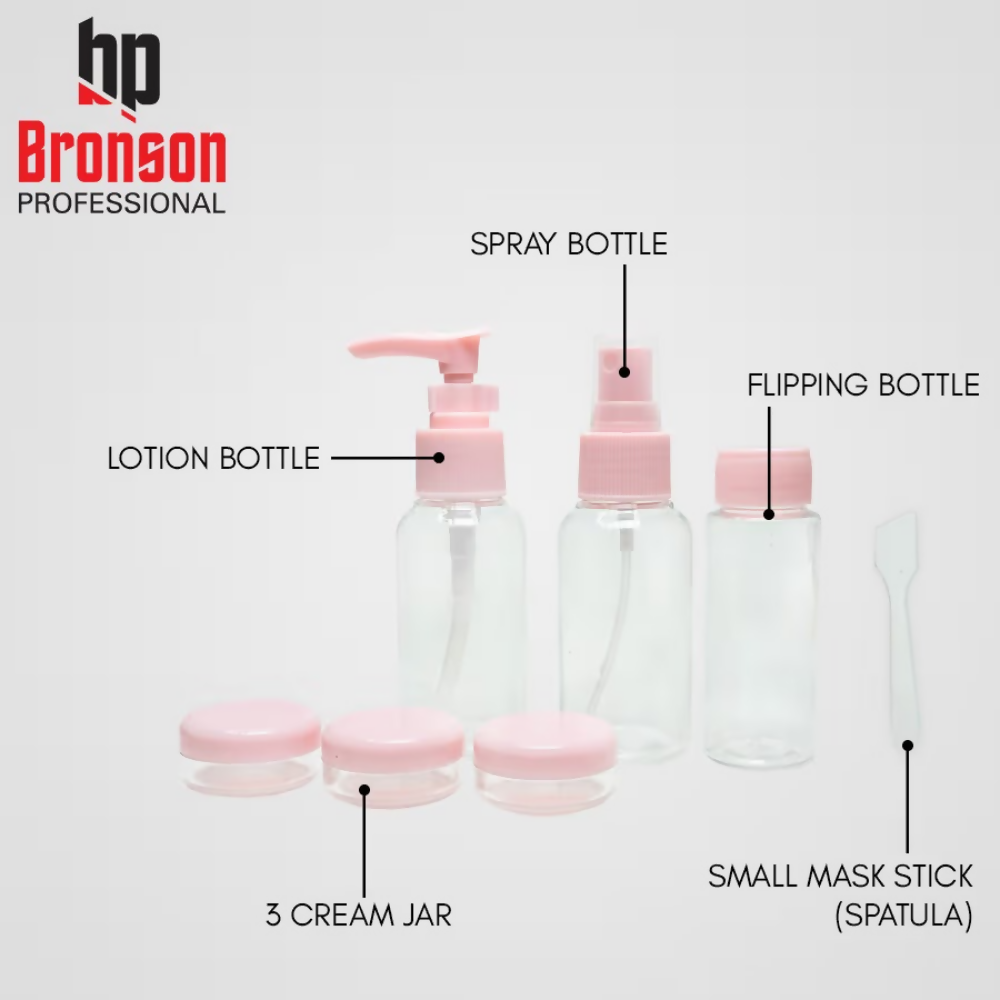 Bronson Professional 6Pc Travel Bottles And Travel Essentials