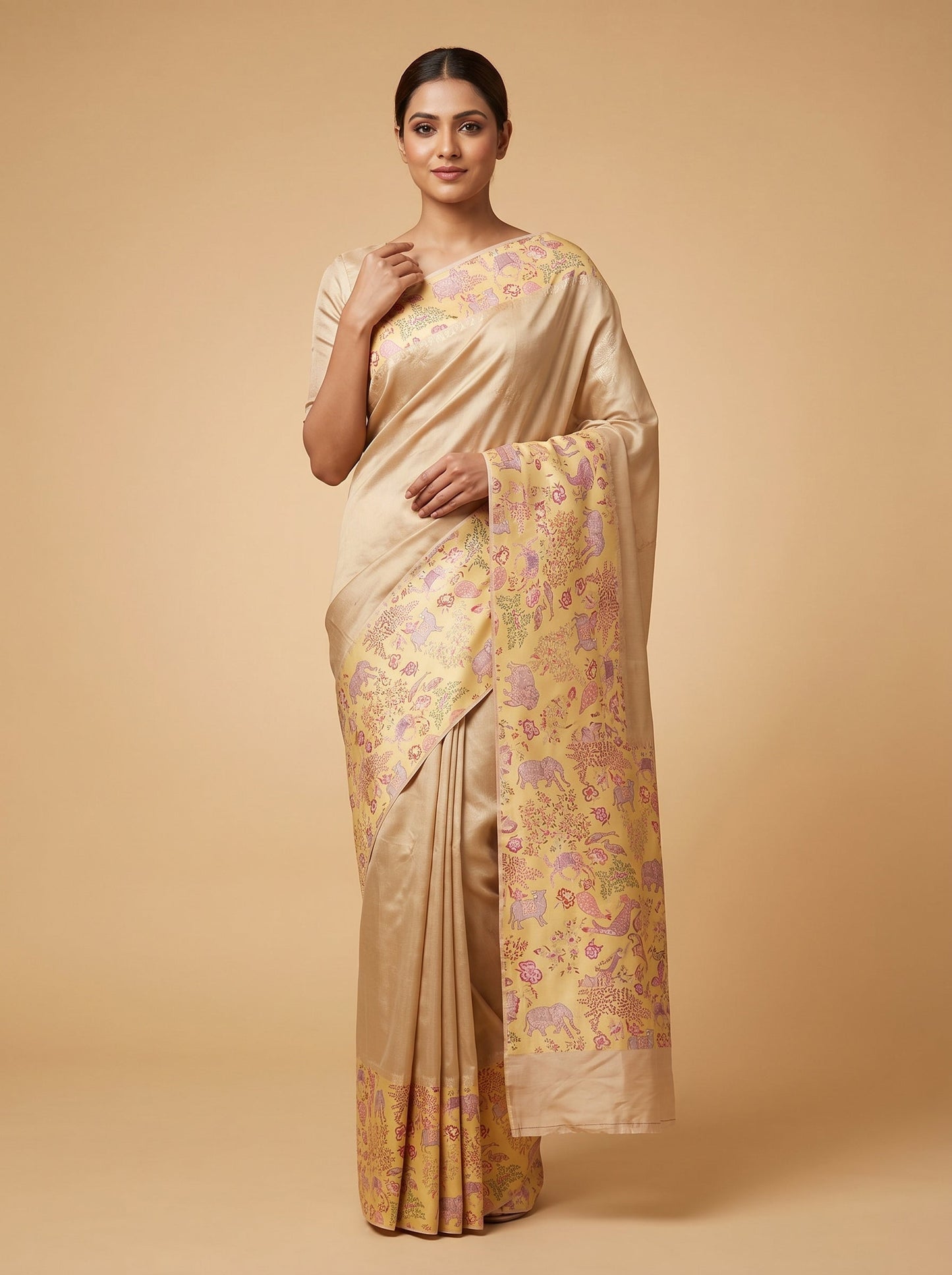 Yellow Vibrant Energy Handloom Saree