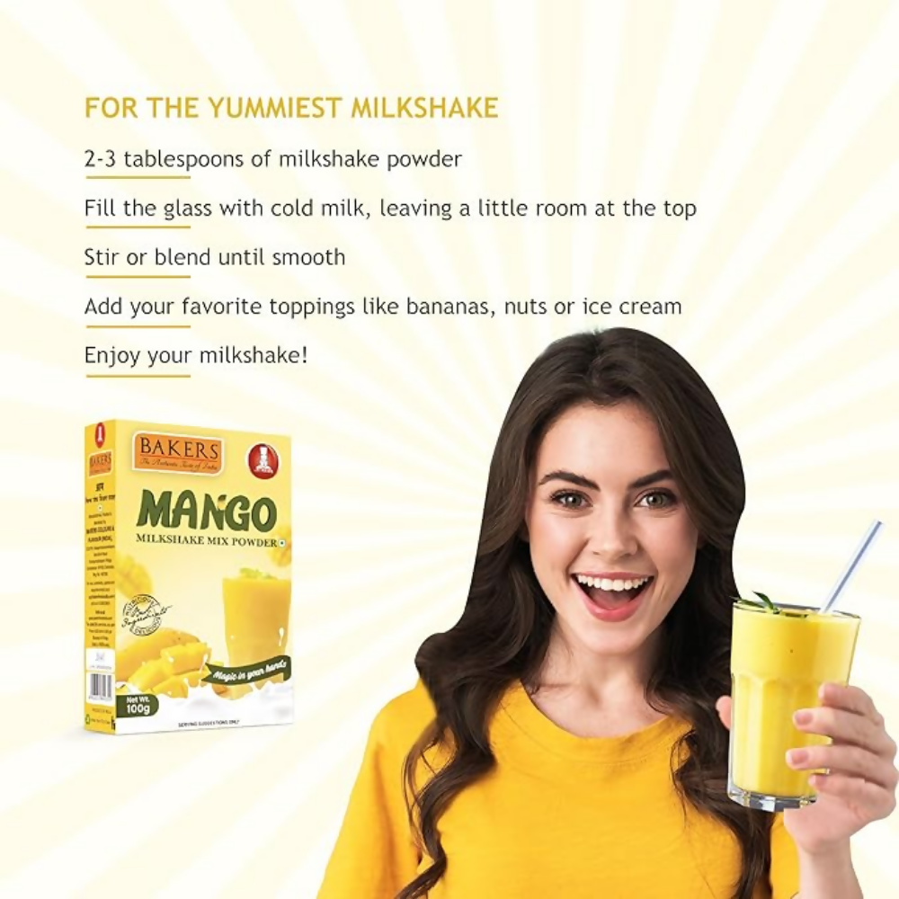BAKERS Milk Shake Mix - Mango Flavour