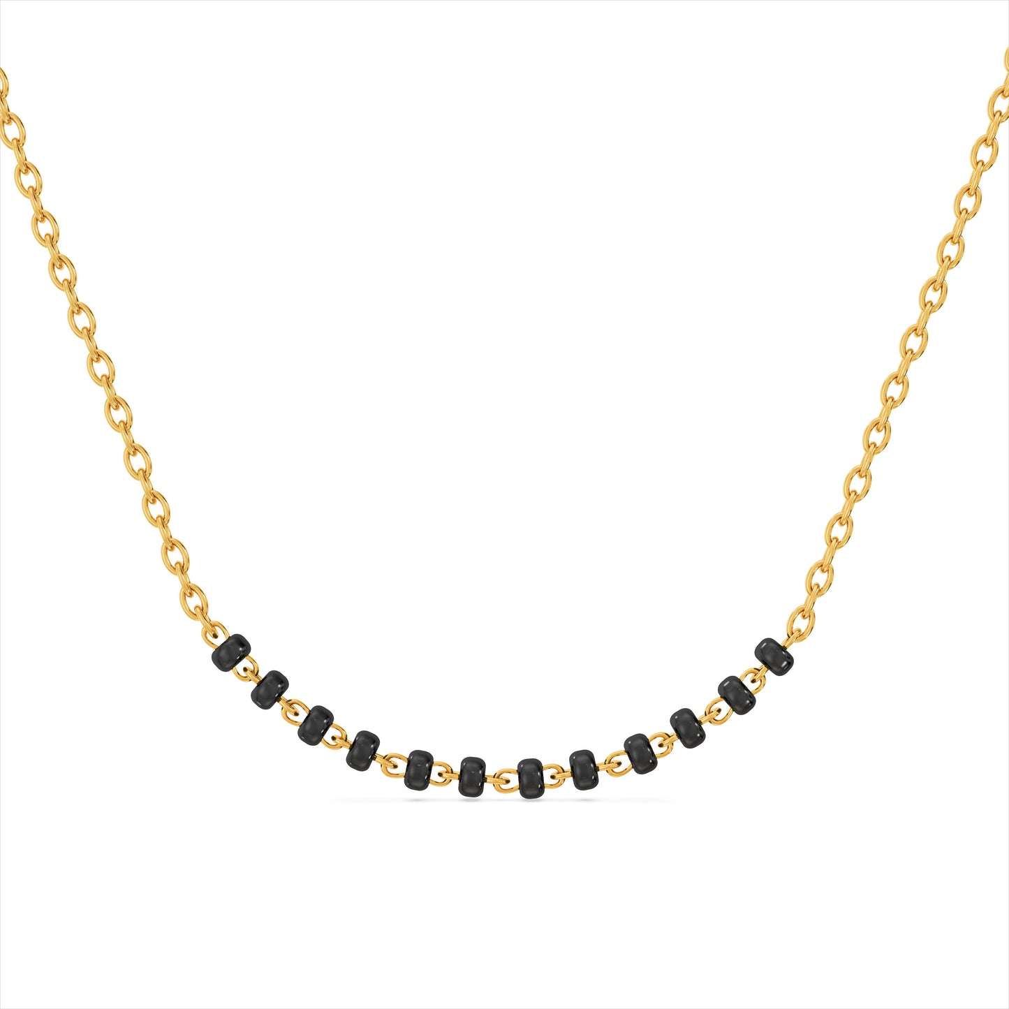 Noir Grace 9KT Gold Beaded Mangalsutra