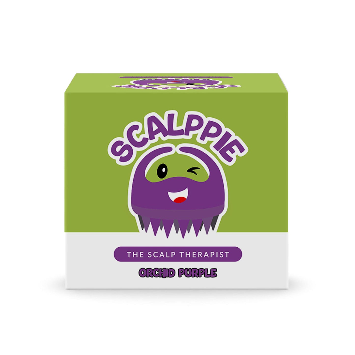 Scalppie Silicon Hair Scalp Massager & Shampoo Brush Scrub For Hair Growth & Anti Dandruff - Purple