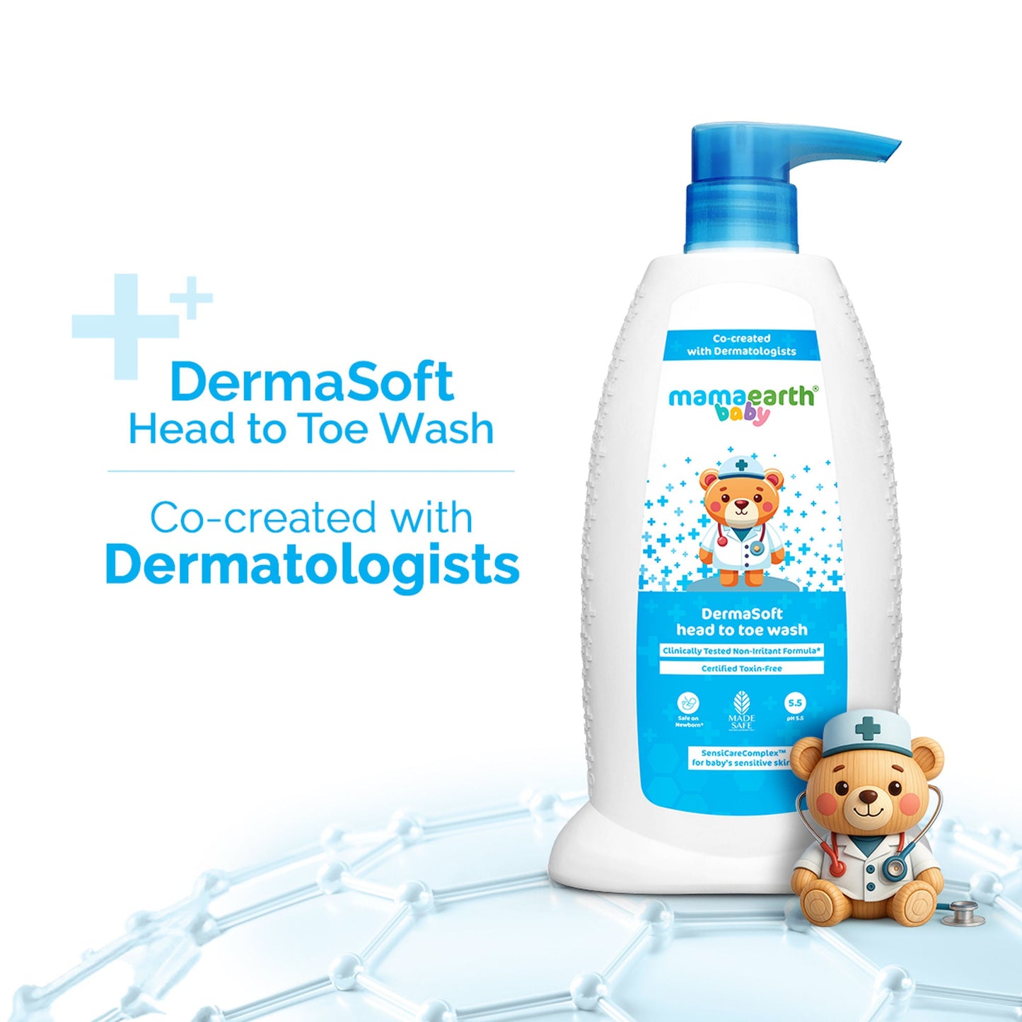 Mamaearth Baby Dermasoft Head To Toe Wash