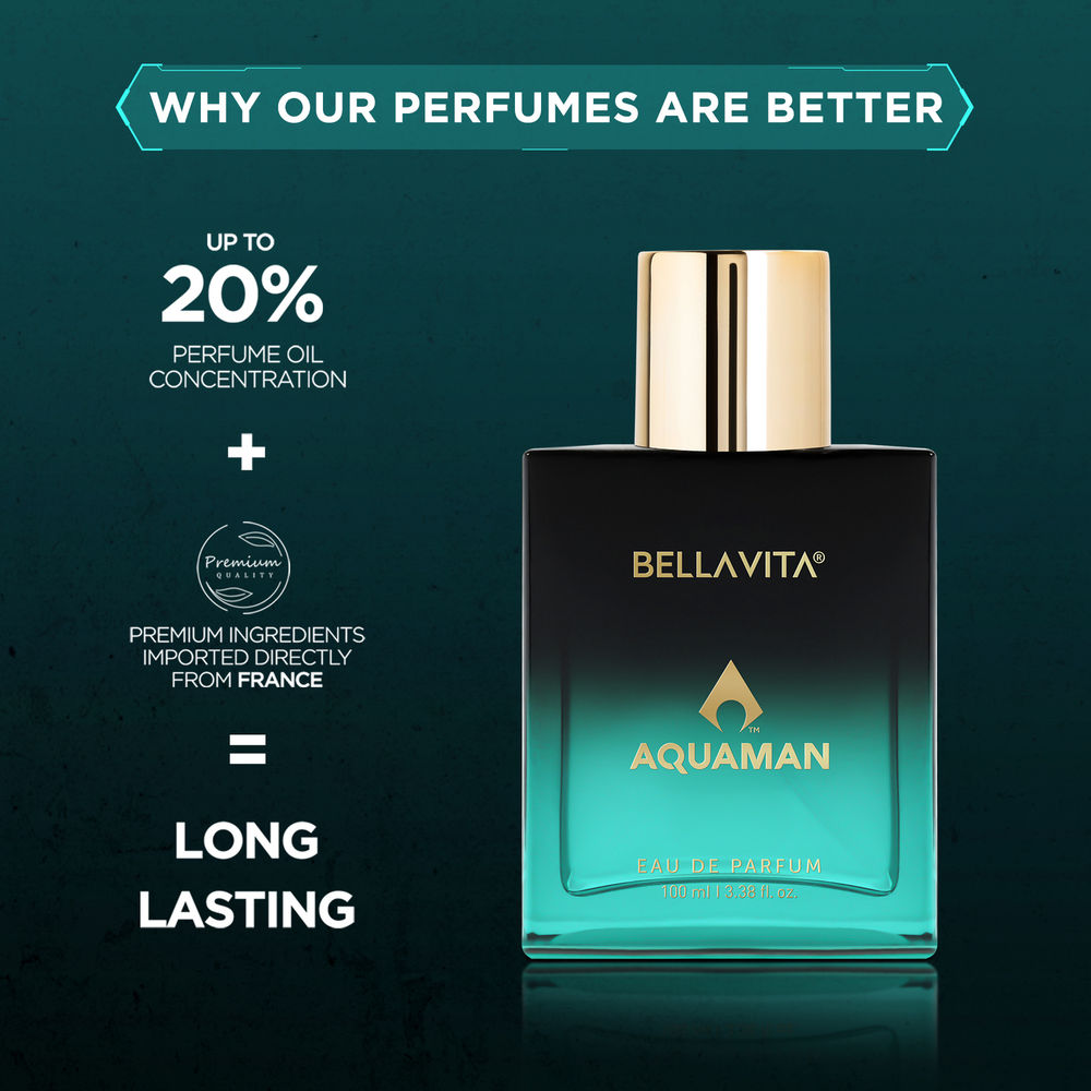 Bella Vita Organic Aquaman Long Lasting Eau De Parfume