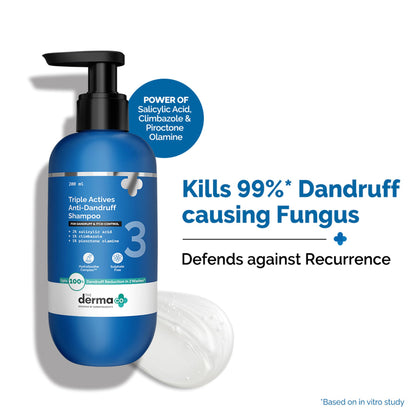 The Derma Co Triple Actives Anti-Dandruff Shampoo