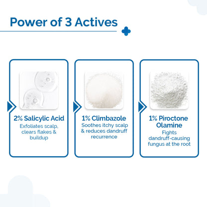The Derma Co Triple Actives Anti-Dandruff Shampoo