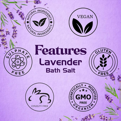 VedicAyurveda Dead Sea Salt and Lavender Bath Salt