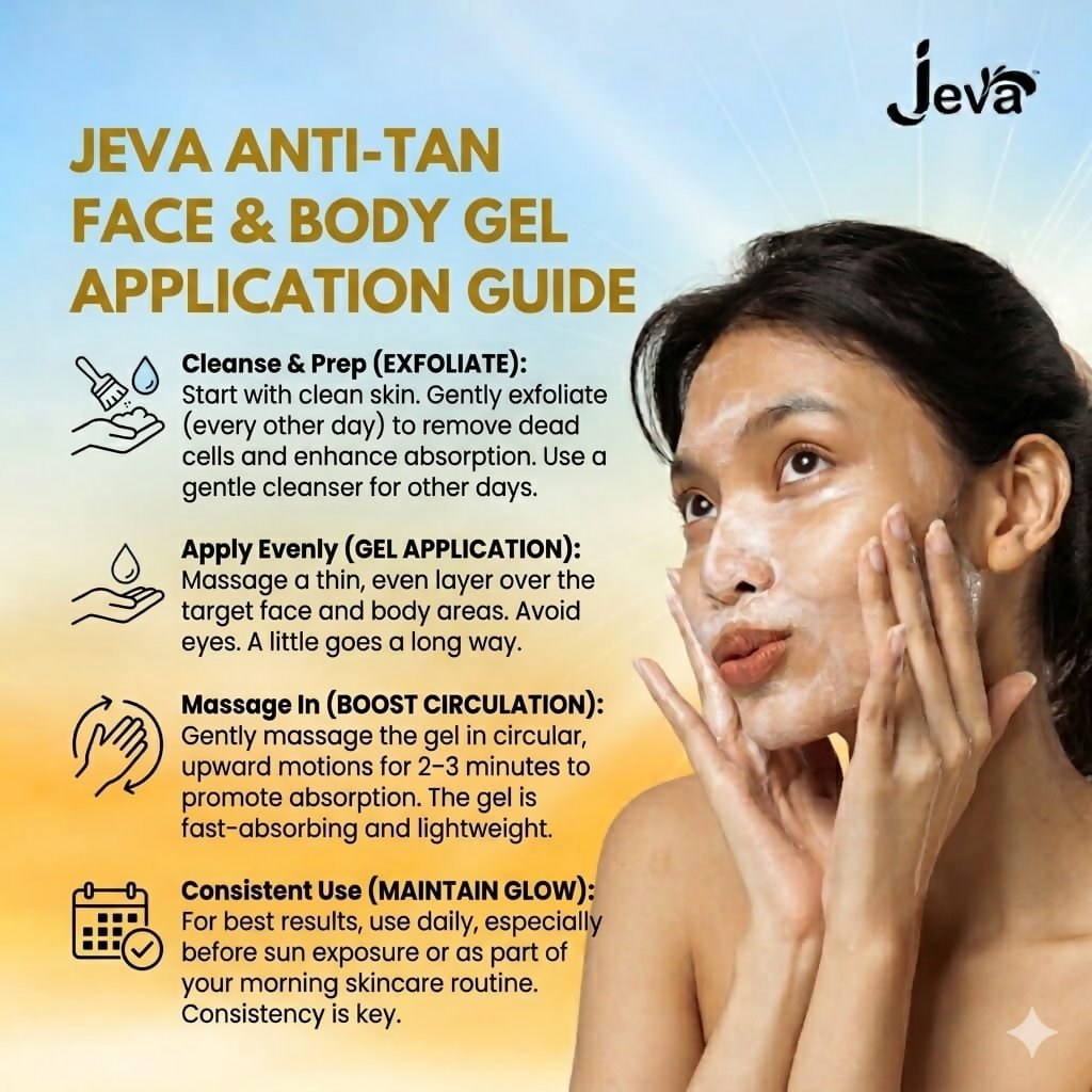 Jeva Anti-Tan Gel - Brightening & Pigmentation Reducing Gel