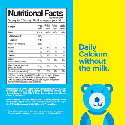NutriBears Kids Calcium Gummies
