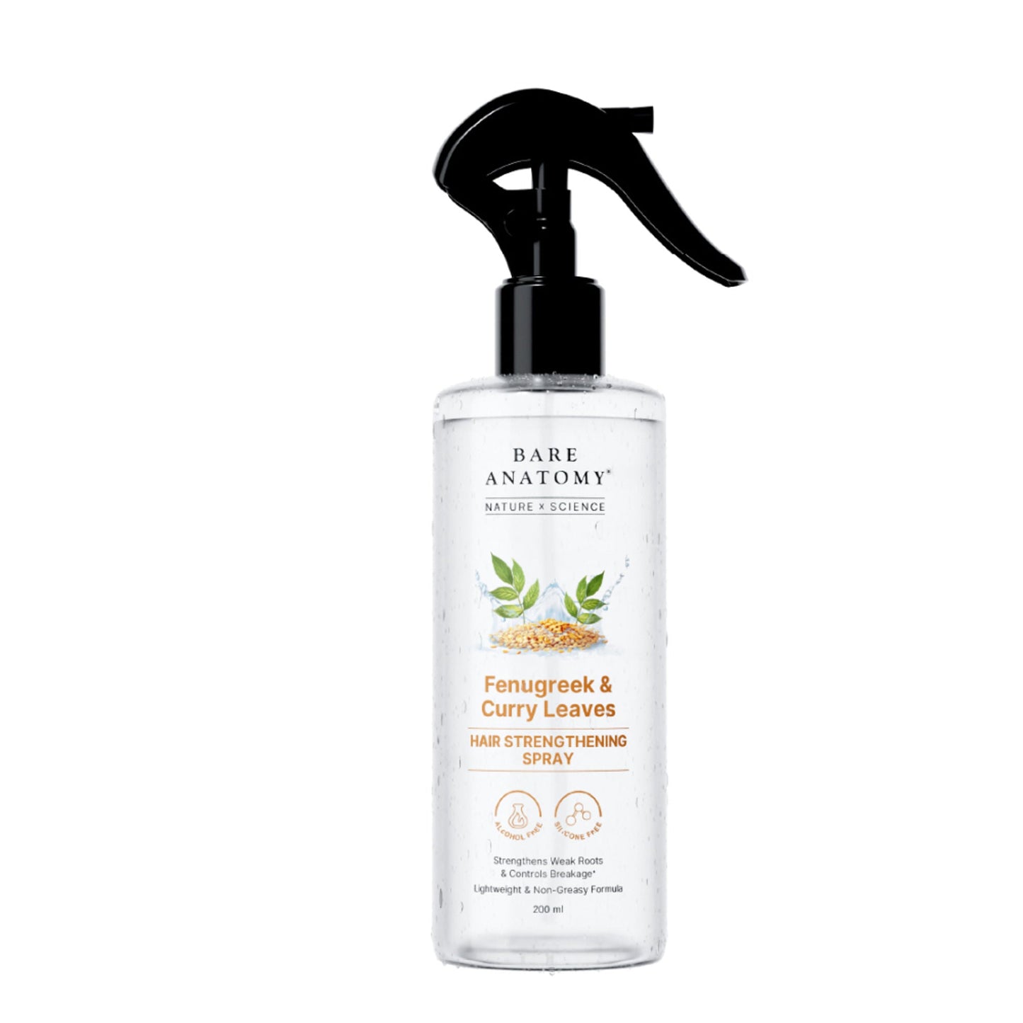Bare Anatomy Nature x Science Fenugreek and Curry Leaves Hair Strengthening Spray