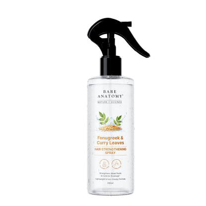Bare Anatomy Nature x Science Fenugreek and Curry Leaves Hair Strengthening Spray