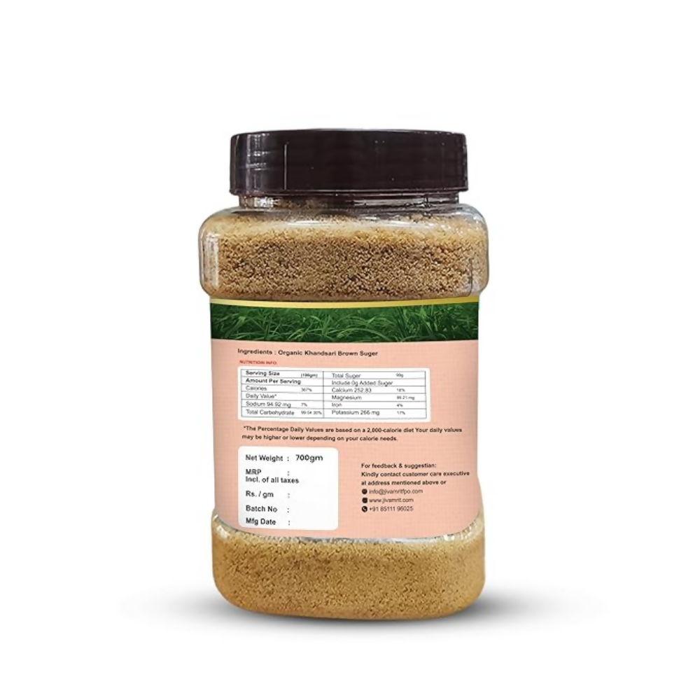 Jivamrit Organic Khandsari Brown Sugar