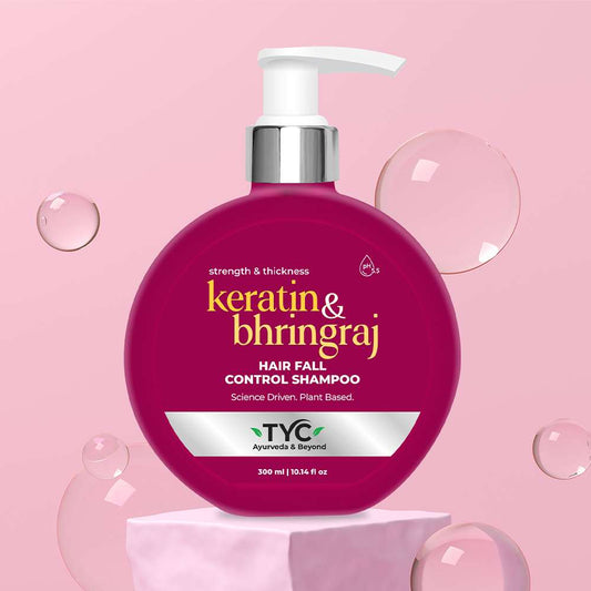 TYC Hair Fall Control Shampoo - Keratin + Bhringraj