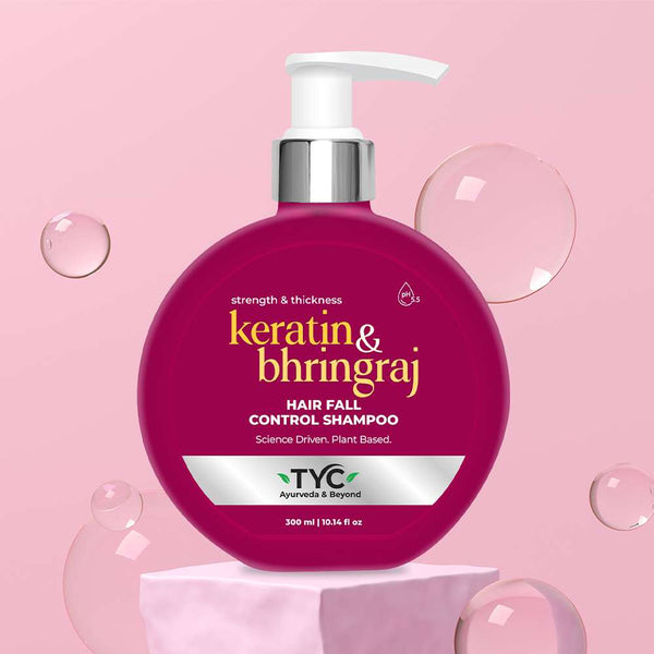 TYC Hair Fall Control Shampoo - Keratin + Bhringraj