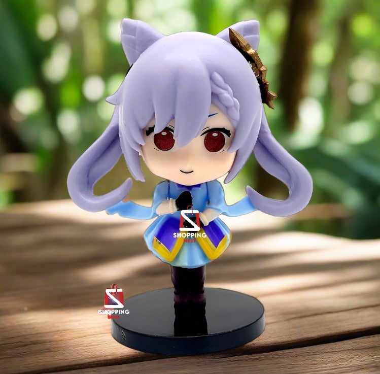 Genshin Impact Keqing PVC Collectable Action Figurine | 10 Cm |