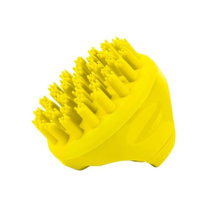 Scalppie Pro Silicon Hair Scalp Massager & Shampoo Brush Scrub Hair Growth & Anti Dandruff - Yellow