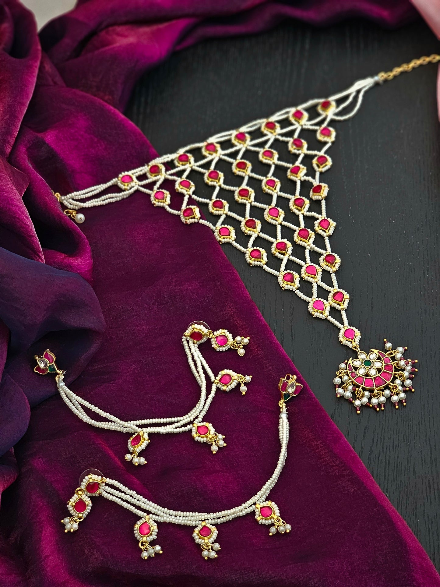 Yagnika Timeless Royal Pachi Kundan Heritage Necklace Set