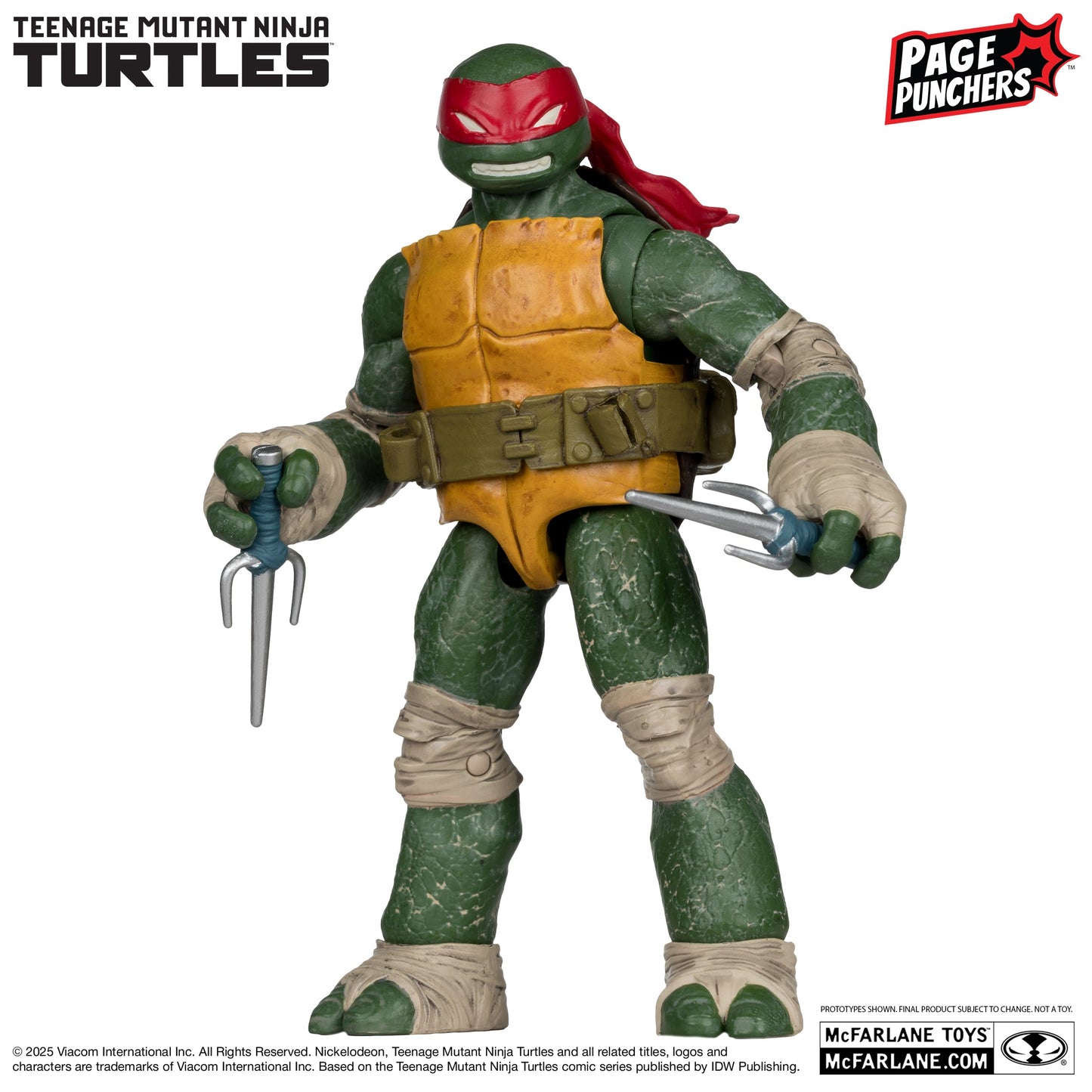 Mcfarlane - Raphael (Teenage Mutant Ninja Turtles) with Comic (Page Punchers) Action Figure