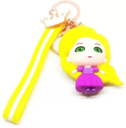 Princess Rapunzel 3D Silicone Keychain | Premium Keychain | Princess |