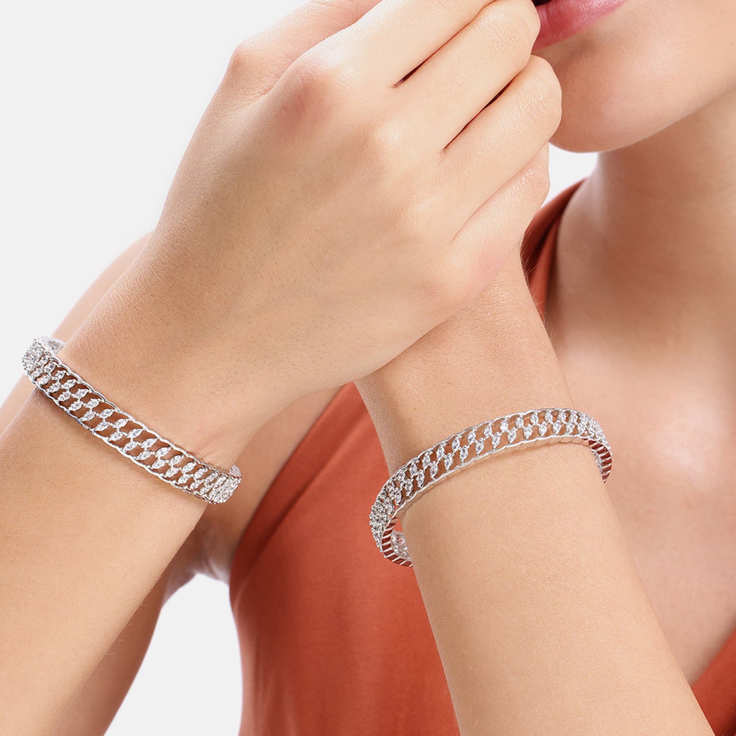 Prism Petal Bangles Size-2.6