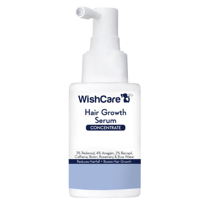 Wishcare Hair Growth Serum Concentrate In-Vivo Tested Redensyl, Anagain, Biotin,Keratin & Rice Water