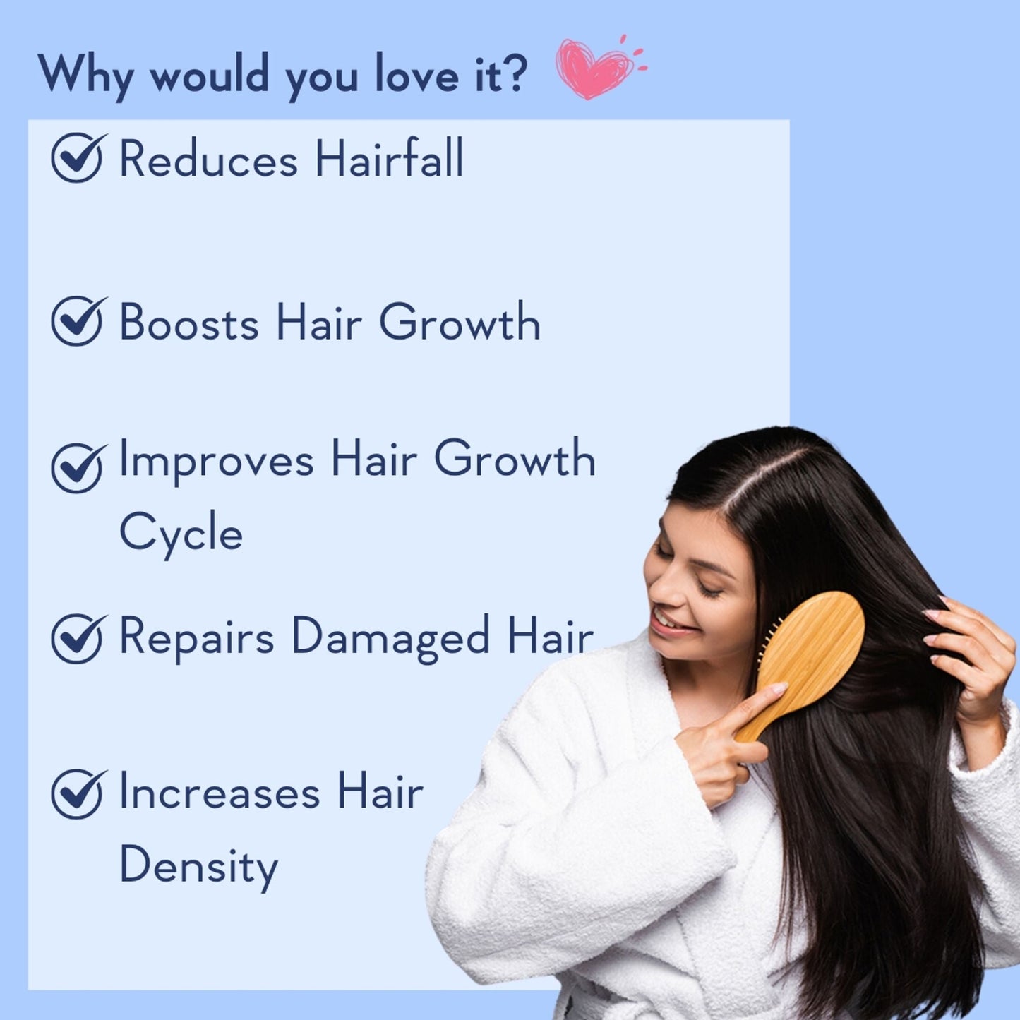 Wishcare Hair Growth Serum Concentrate In-Vivo Tested Redensyl, Anagain, Biotin,Keratin & Rice Water