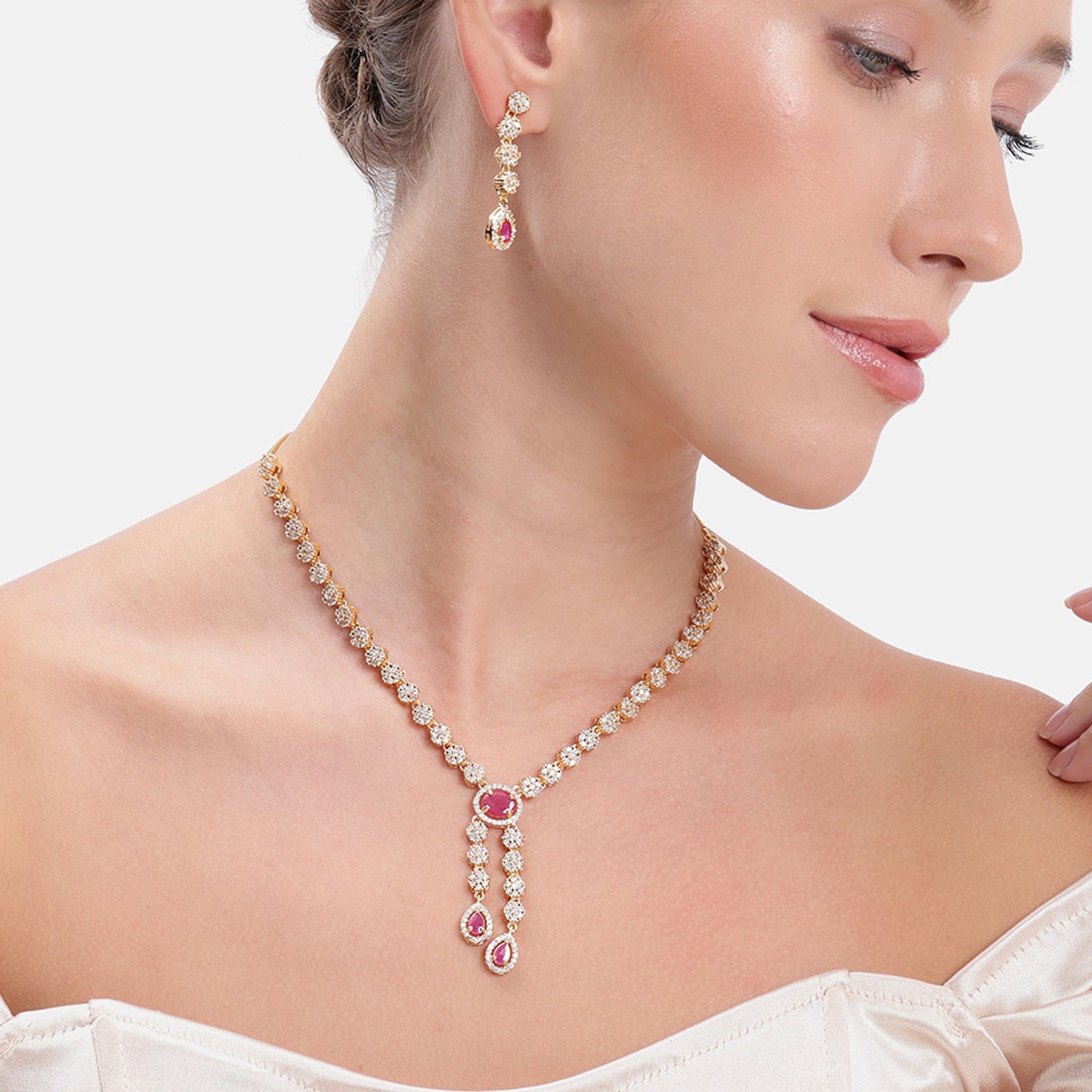 Crystal Stardust Necklace Set