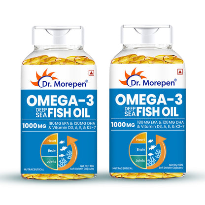 Dr. Morepen Omega 3 Deep Sea Fish Oil Softgels