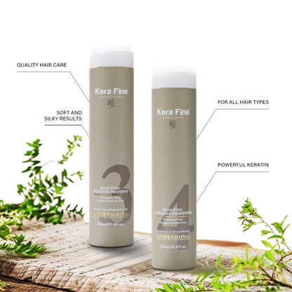 Kera Fine Keratin Shampoo & Conditioner Combo