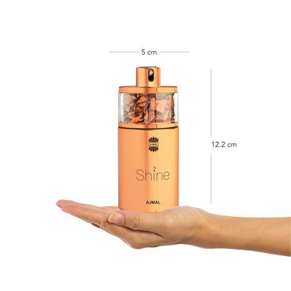 Ajmal India Shine Eau De Parfum for Women - Floral Fruity Musky Long-Lasting Perfume