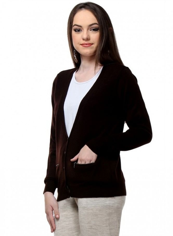 W for Woman Brown Cardigan