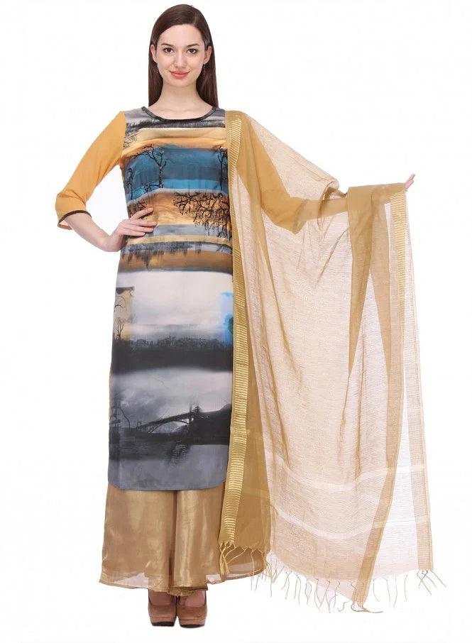 W for Woman Multicoloured Printed 3/4 Sleeve kurta