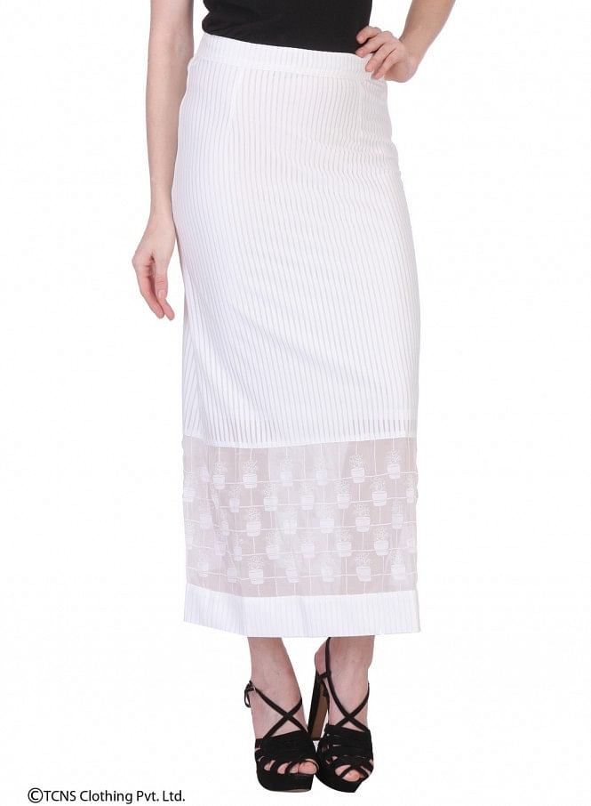 W for Woman White Skirt