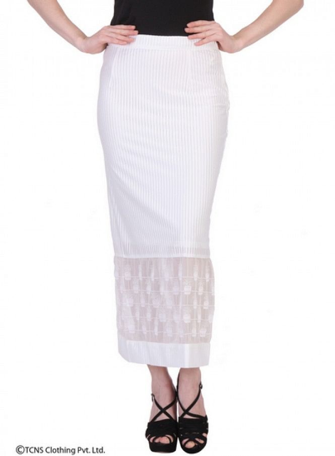 W for Woman White Skirt