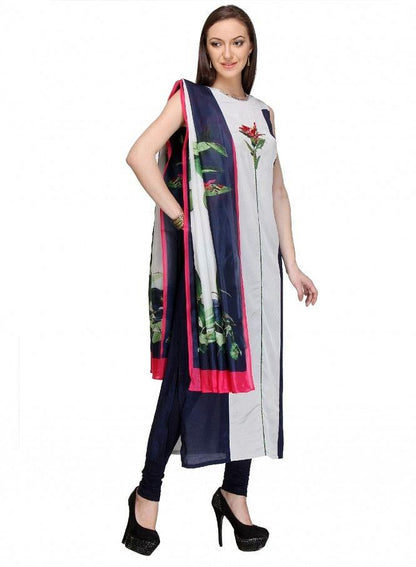 W for Woman White Embellished Stiletto kurta