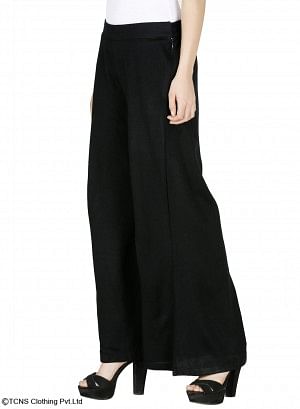 W for Woman Black Palazzos