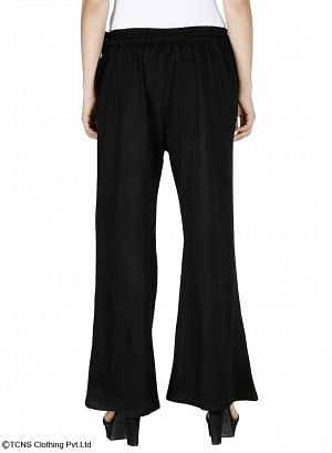 W for Woman Black Palazzos