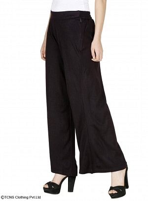 W for Woman Black Palazzos
