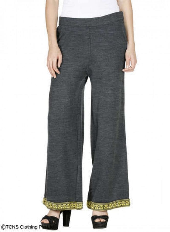 W for Woman Grey Palazzos