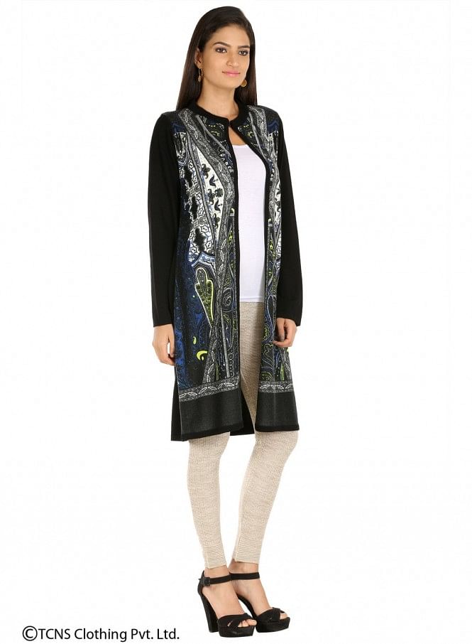 W for Woman Black Cardigan