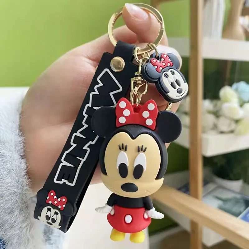 Minnie Mouse Silicone Keychain | 3D Lanyard Keychain | Premium |