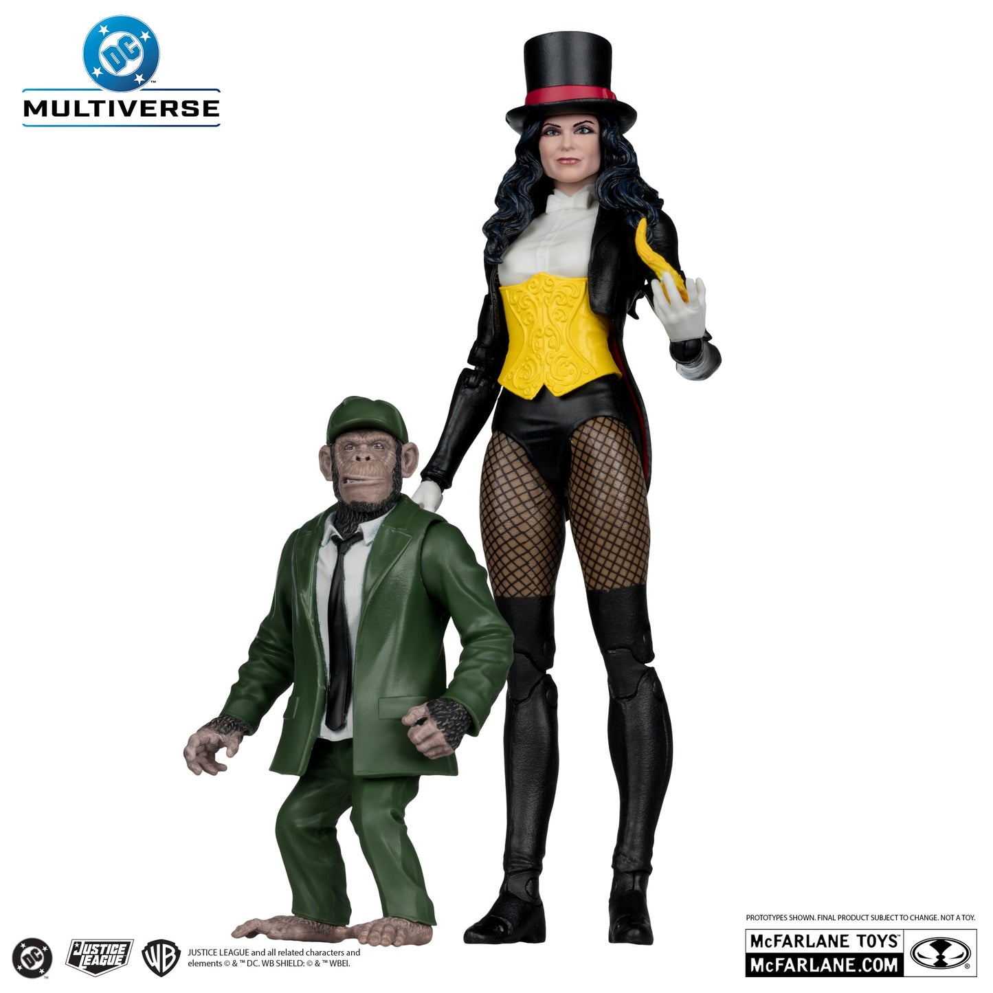 Mcfarlane DC Multiverse - (DC Classic) – Zatanna with Detective Chimp Collector Edition #53 Action Figure