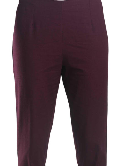W for Woman Purple Ankle-Length Trousers