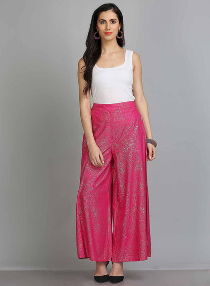 W for Woman Pink Glittery Culottes