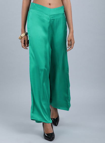 W for Woman Light Blue Flared Pants